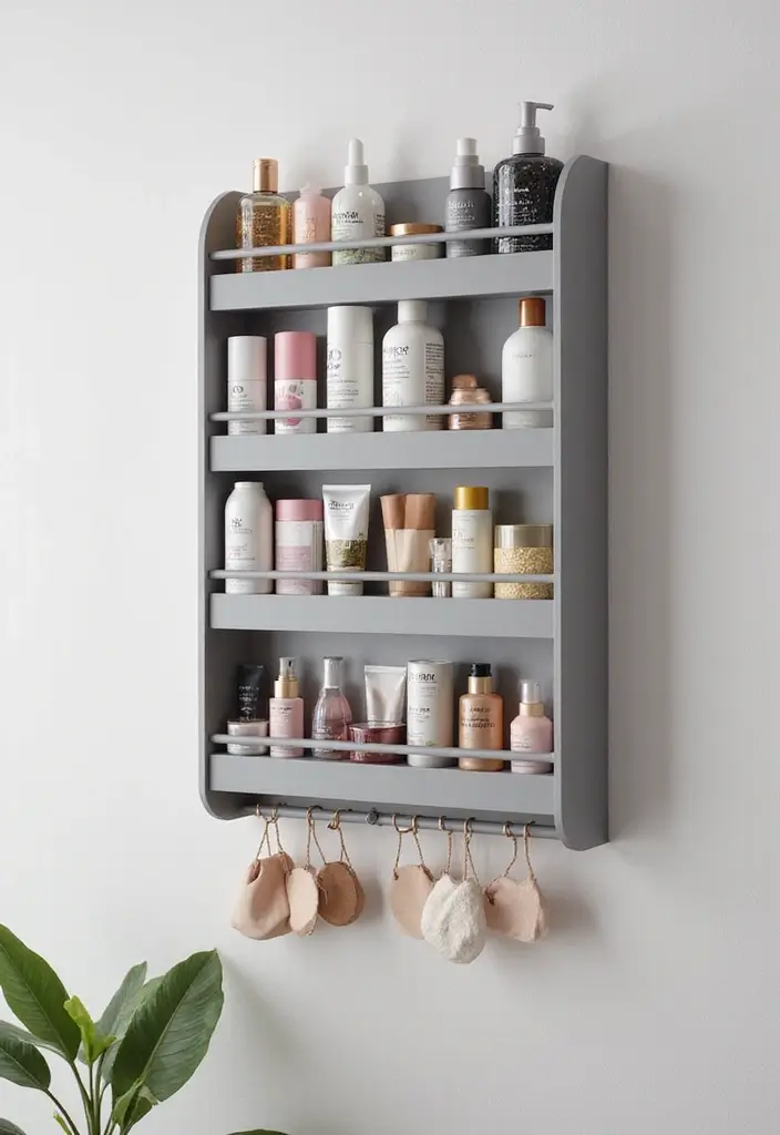 10 Genius Makeup Storage Hacks to Organize Your Vanity Like a Pro - 10. Hanging Organizers for Extra Space