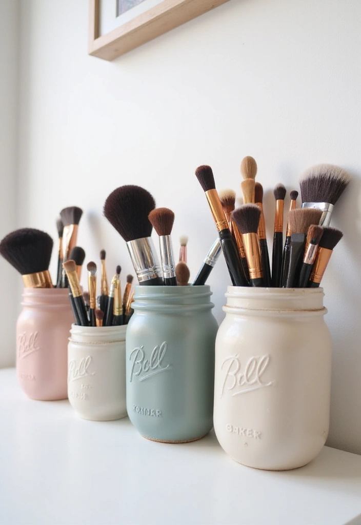 10 Genius Makeup Storage Hacks to Organize Your Vanity Like a Pro - 6. Cute and Functional Brush Holders
