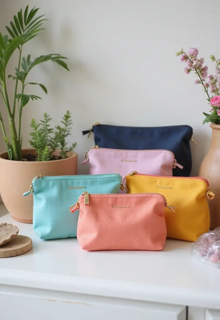 10 Genius Makeup Storage Hacks to Organize Your Vanity Like a Pro - 8. Makeup Pouches for Travel and Organization