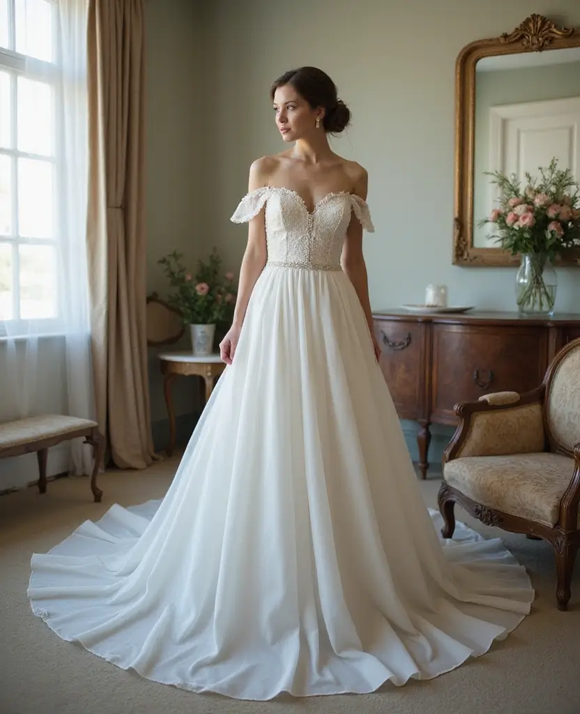 21 A-Line Wedding Dresses for Every Body Shape - 6. Vintage-Inspired Gowns