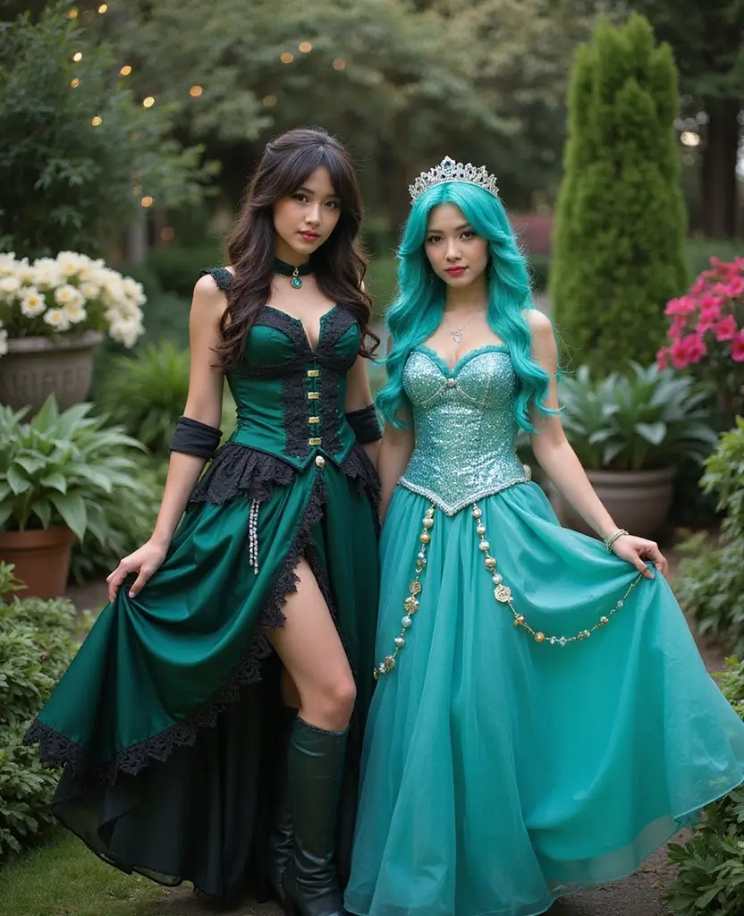 21 Anime Couples Halloween Costume Ideas for Otaku Duos - 13. Sailor Pluto and Sailor Neptune