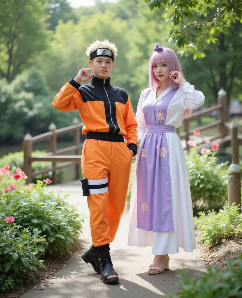 21 Anime Couples Halloween Costume Ideas for Otaku Duos - 2. Naruto and Hinata