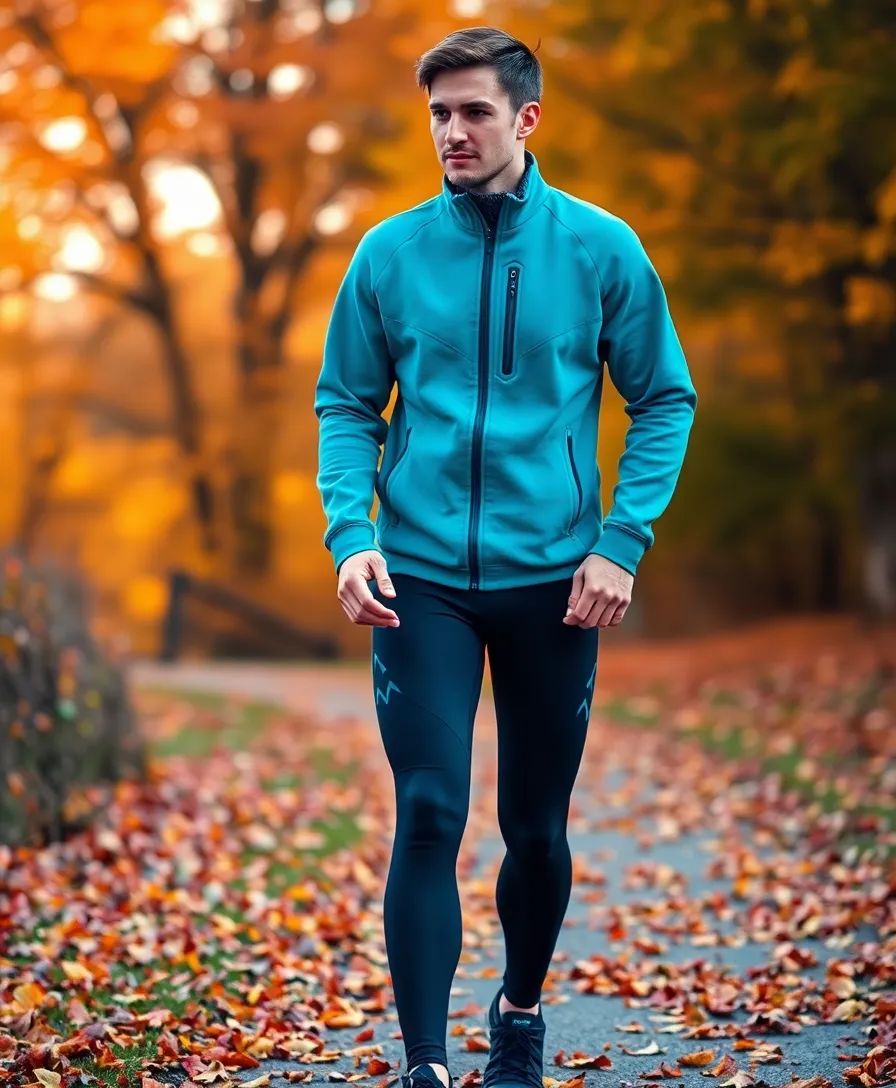 21 Baggy Outfit Ideas for Laid-Back Days - 15. Fleece Jacket with Athletic Leggings