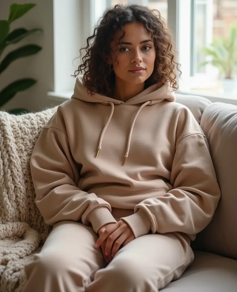 21 Baggy Outfit Ideas for Laid-Back Days - 4. Oversized Hoodie and Joggers