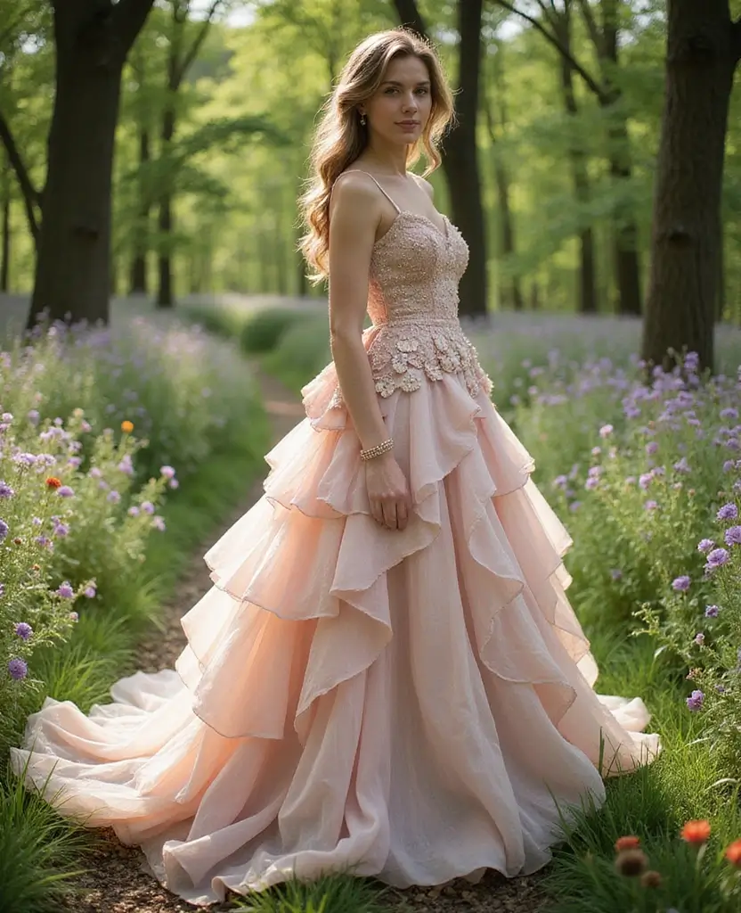 21 Ball Gown Wedding Dresses for a Fairytale Wedding - 11. Textured Ruffles and Layers