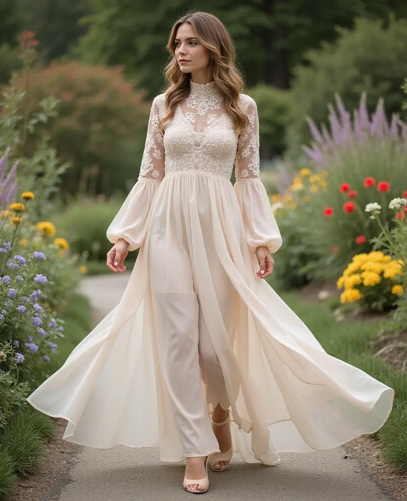 21 Ball Gown Wedding Dresses for a Fairytale Wedding - 13. Romantic High-Low Hem Gown