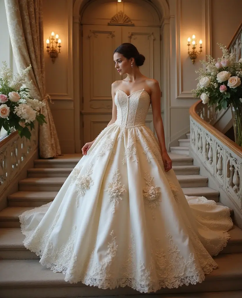 21 Ball Gown Wedding Dresses for a Fairytale Wedding - 14. Stunning Corset Ball Gown