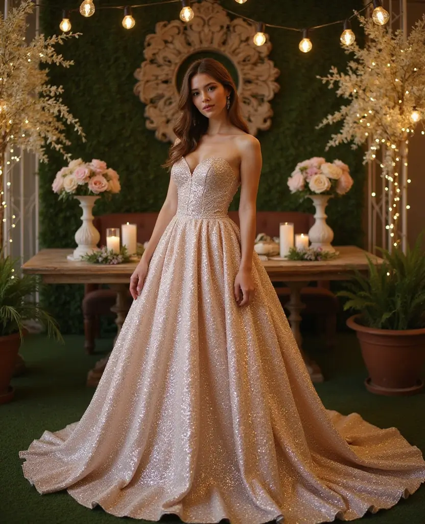 21 Ball Gown Wedding Dresses for a Fairytale Wedding - 18. Radiant Sequin Ball Gown