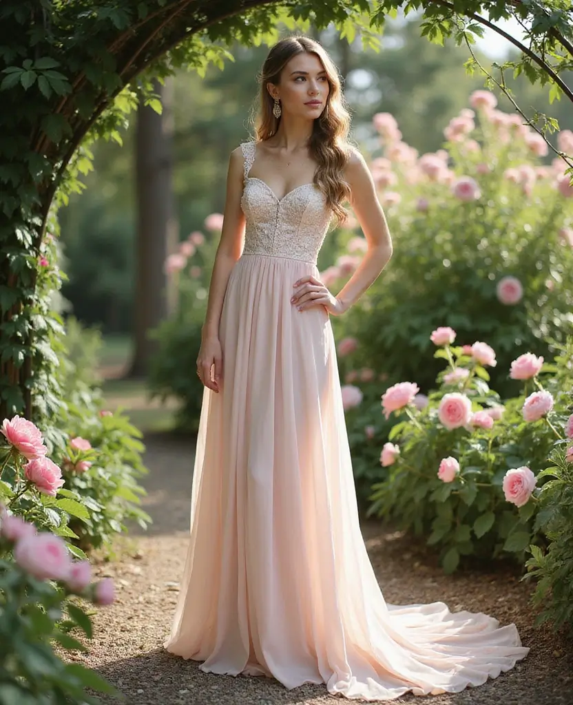21 Ball Gown Wedding Dresses for a Fairytale Wedding - 21. Romantic Garden Inspired Gown
