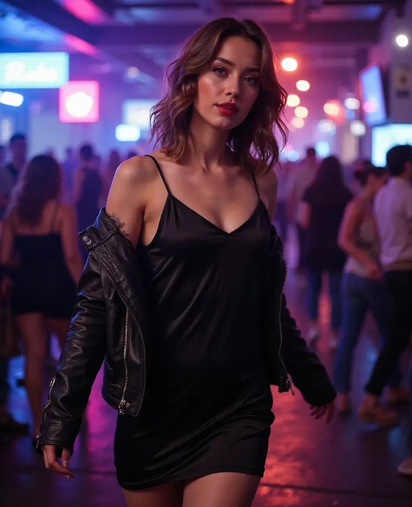 21 Black Slip Dress Outfits for Every Occasion: Sustainable Styling for Eco-Conscious Fashionistas - 8. Edgy Night Out