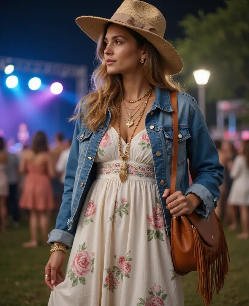 21 Concert Outfit Ideas That Will Make You Stand Out - 1. Bohemian Beauty
