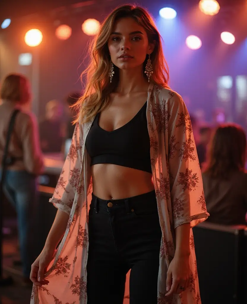 21 Concert Outfit Ideas That Will Make You Stand Out - 16. Sheer Layers