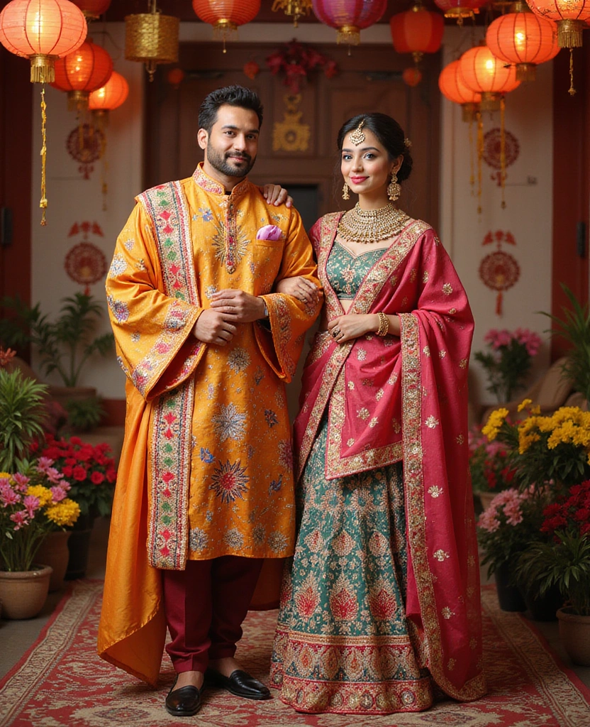 21 Creative Couples Halloween Costume Ideas for Any Budget - 12. Asian Festival Attire