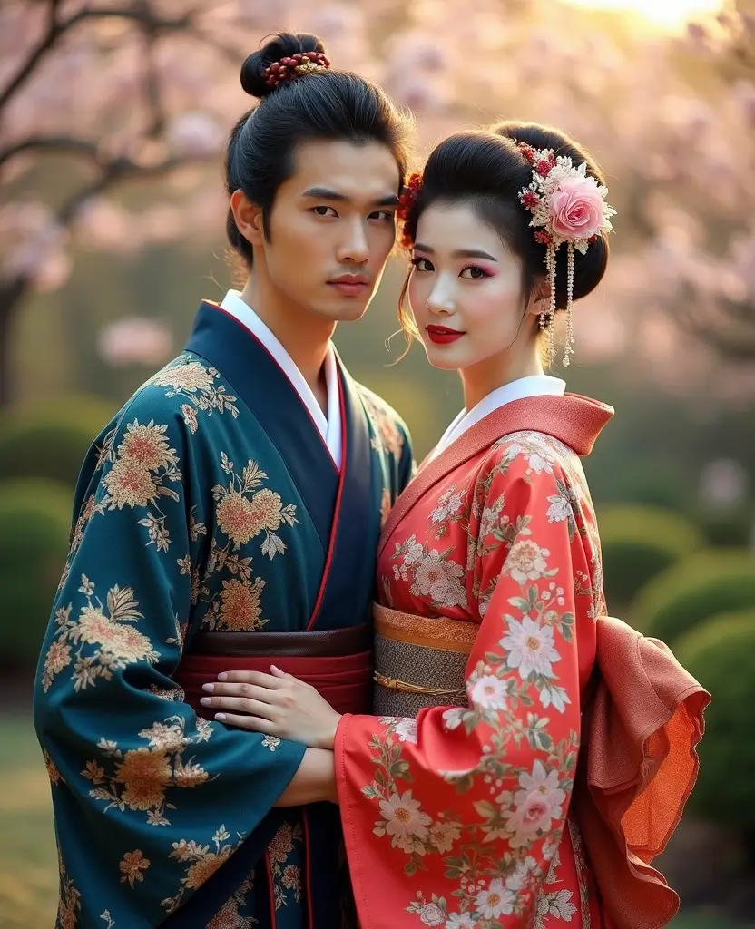 21 Creative Couples Halloween Costume Ideas for Any Budget - 13. Samurai and Geisha