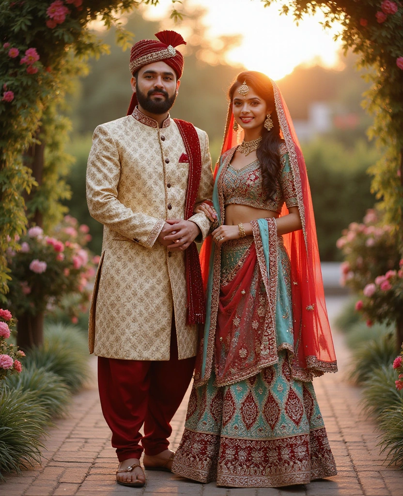 21 Creative Couples Halloween Costume Ideas for Any Budget - 20. Asian Traditional Wedding Attire