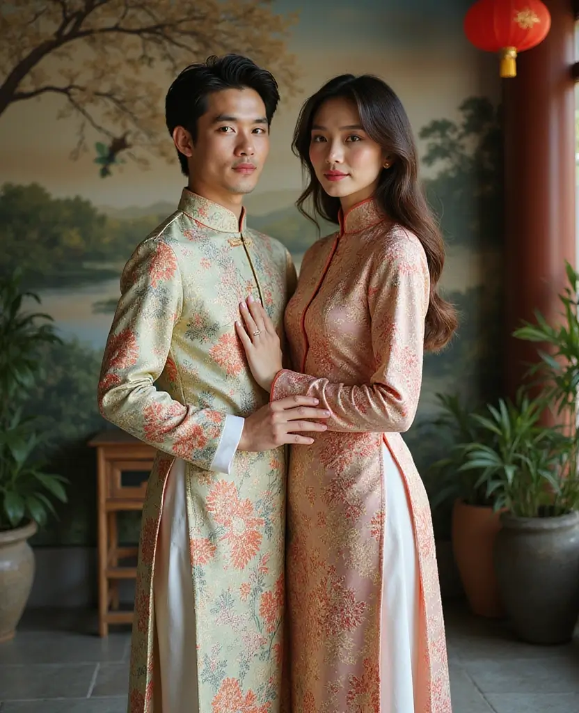 21 Creative Couples Halloween Costume Ideas for Any Budget - 5. Vietnamese Ao Dai