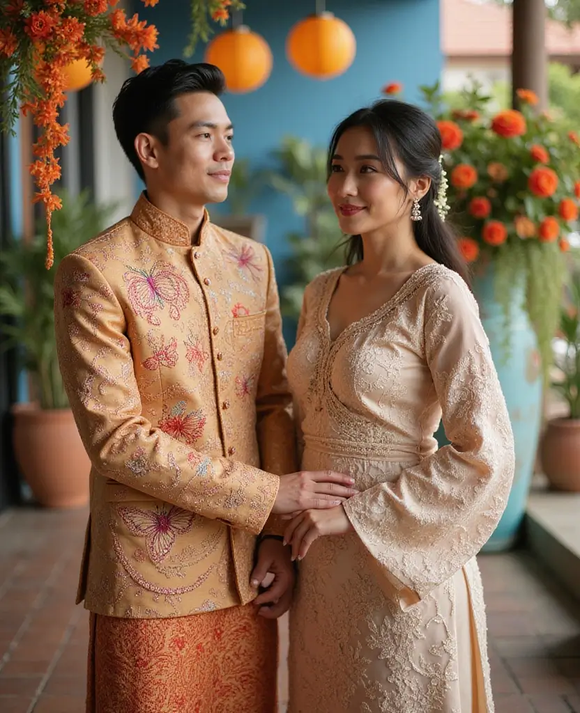 21 Creative Couples Halloween Costume Ideas for Any Budget - 7. Filipino Terno and Barong Tagalog