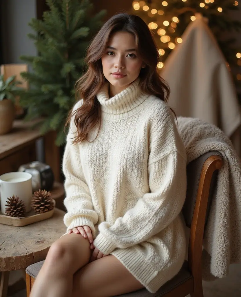 21 Dress Outfit Ideas You Haven’t Tried Yet - 18. Cozy Sweater Dress