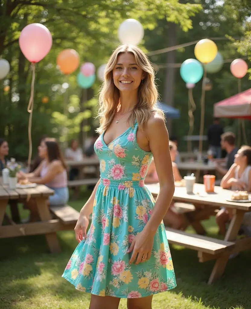 21 Dress to Impress Theme Outfit Ideas for Parties Featuring New Balance Shoes - 2. Sporty Dress with Sneakers