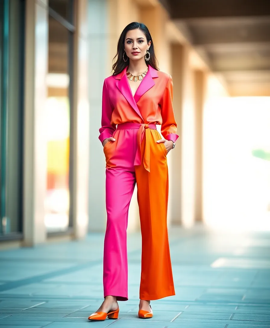 21 Going Out Outfit Ideas for Every Night Out - 6. Modern Jumpsuit with Flats