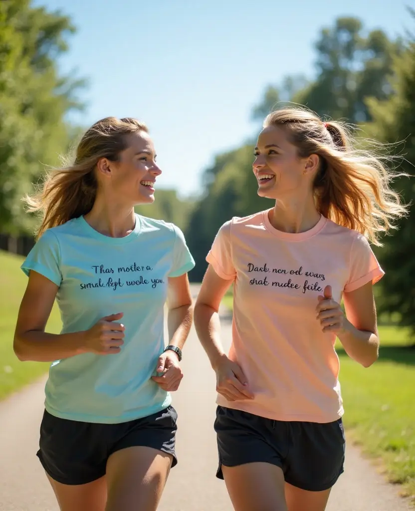 21 Matching Shirt Ideas for BFFs - 19. Inspirational Quote Tees for Daily Motivation