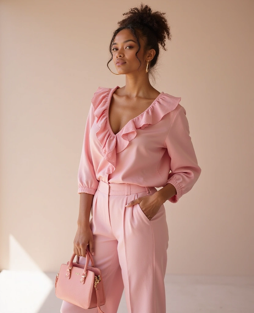 21 Pink Outfit Ideas That Are Pretty and Playful - 10. Monochrome Pink Ensemble