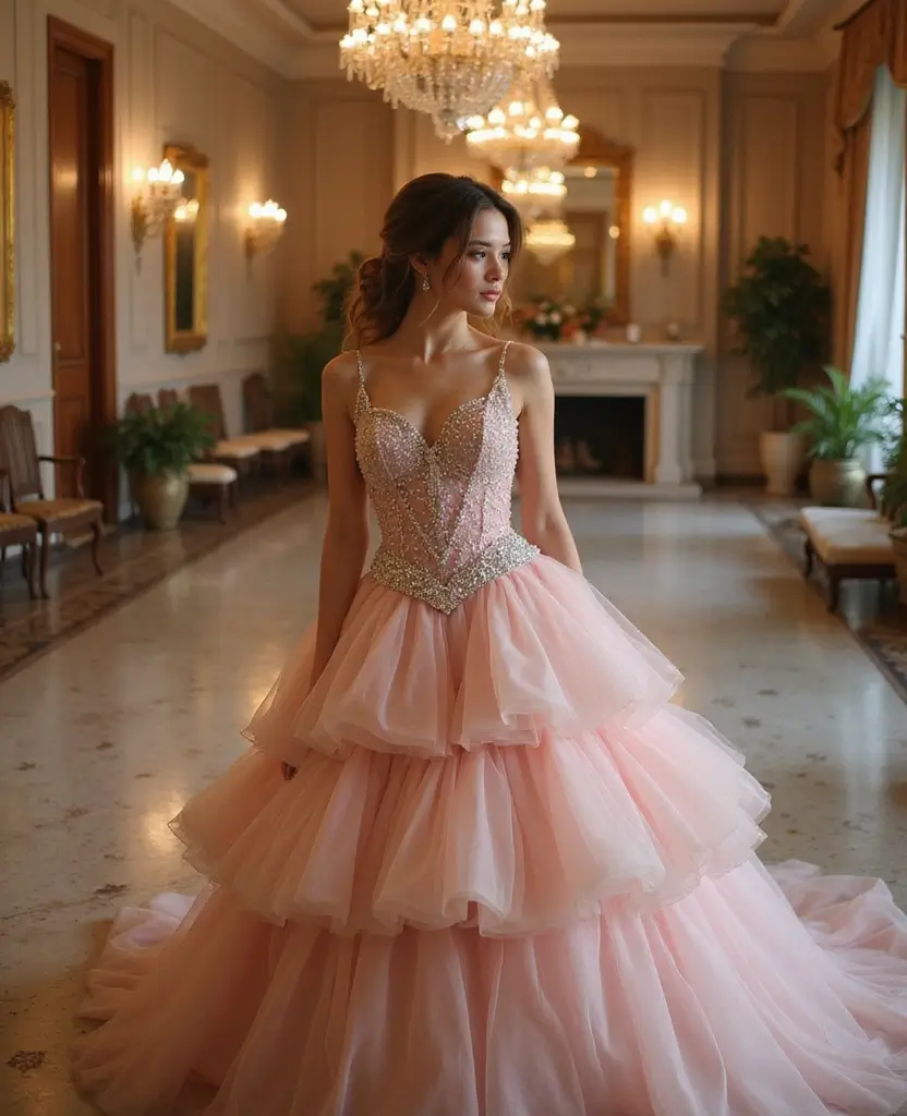 21 Princess Wedding Dresses for a Magical Day - 2. Enchanted Ballgown with Layers