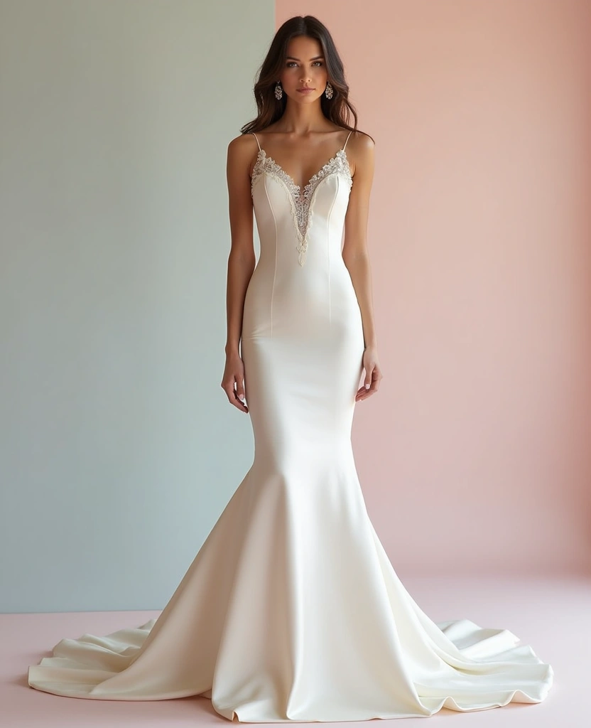 21 Princess Wedding Dresses for a Magical Day - 20. Modern Sheath Dress