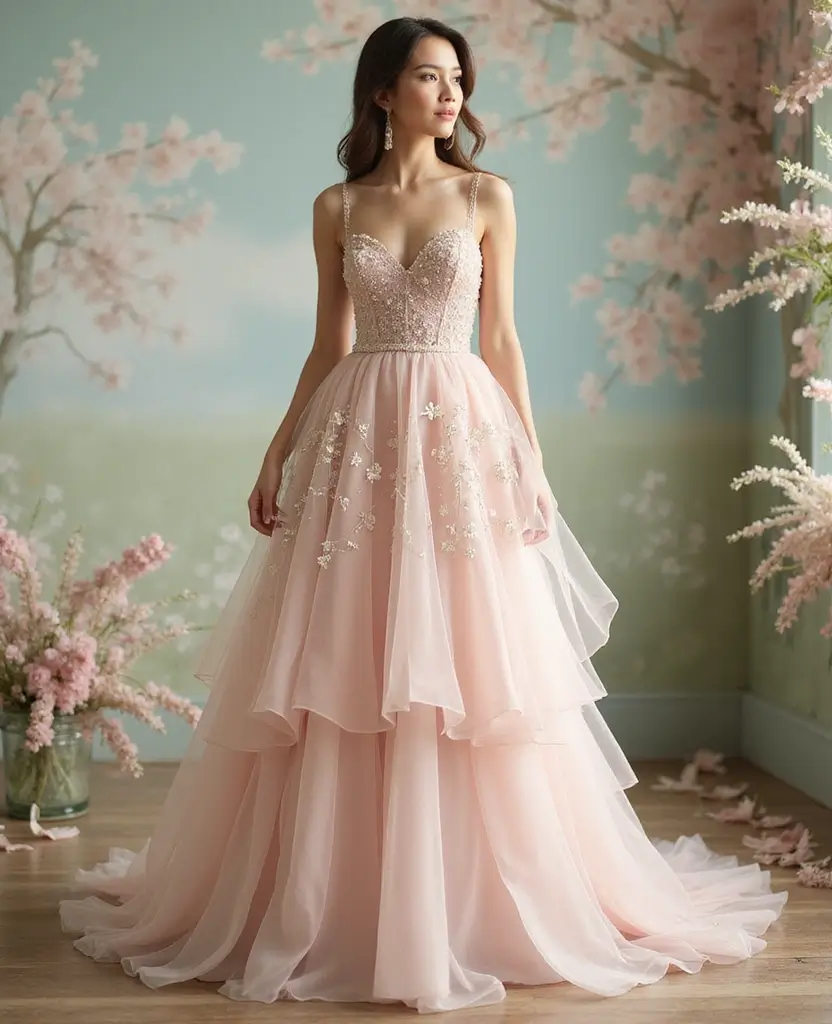 21 Prom Dress Ideas to Make You Queen of the Night - 14. Chic Layering