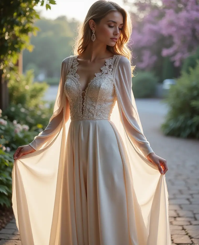 21 Prom Dress Ideas to Make You Queen of the Night - 19. Elegant Capes