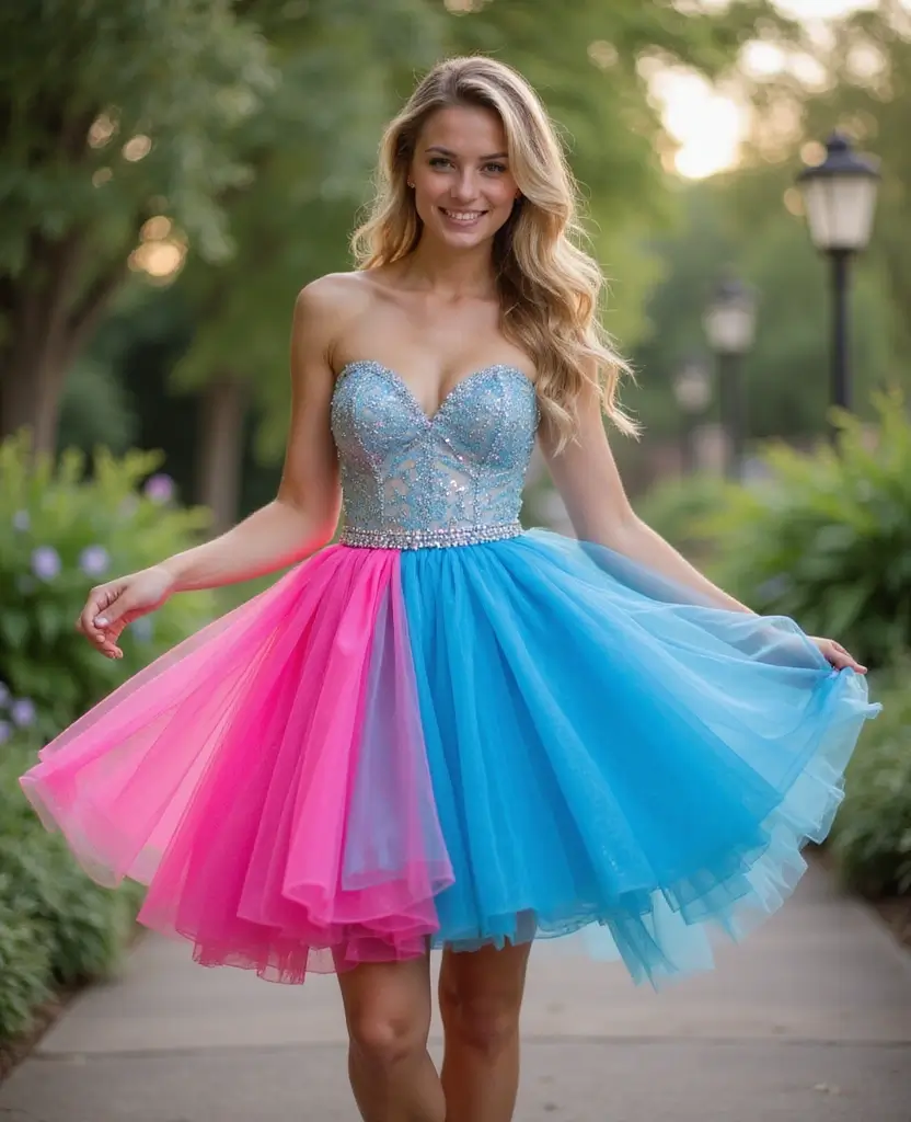 21 Prom Dress Ideas to Make You Queen of the Night - 4. Playful Short Dress