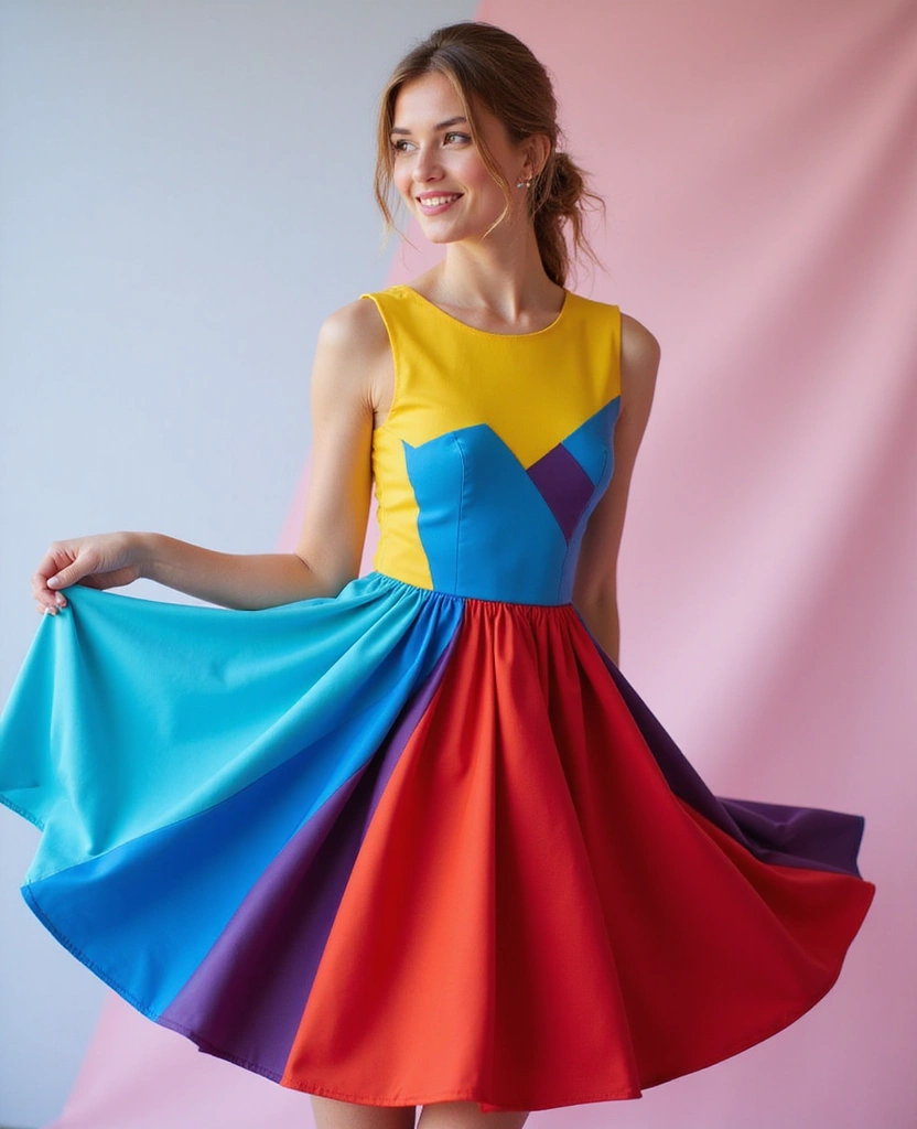 21 Prom Dress Ideas to Make You Queen of the Night - 9. Bold Color Blocking
