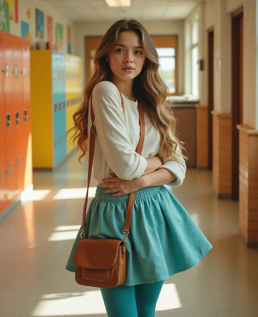 21 School Leggings Outfit Ideas for Comfort & Style - 15. Fun and Flirty with Skirts