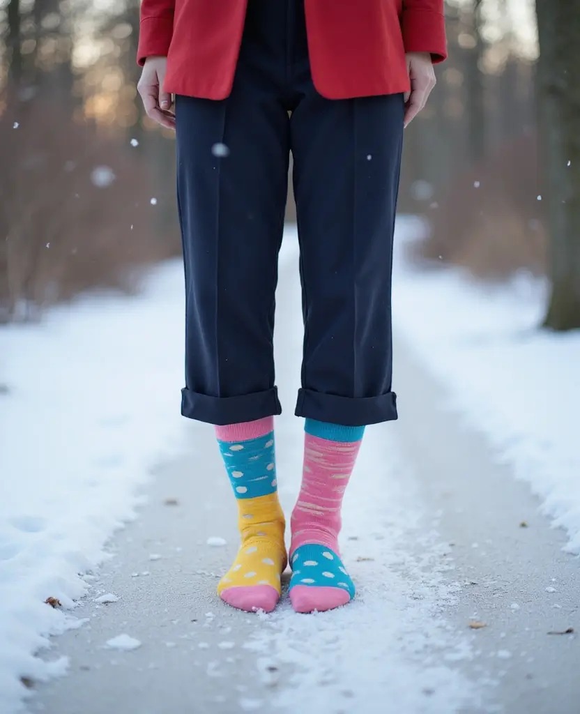 21 School Winter Outfit Ideas That Are Warm & Trendy - 11. School Uniform with Fun Socks