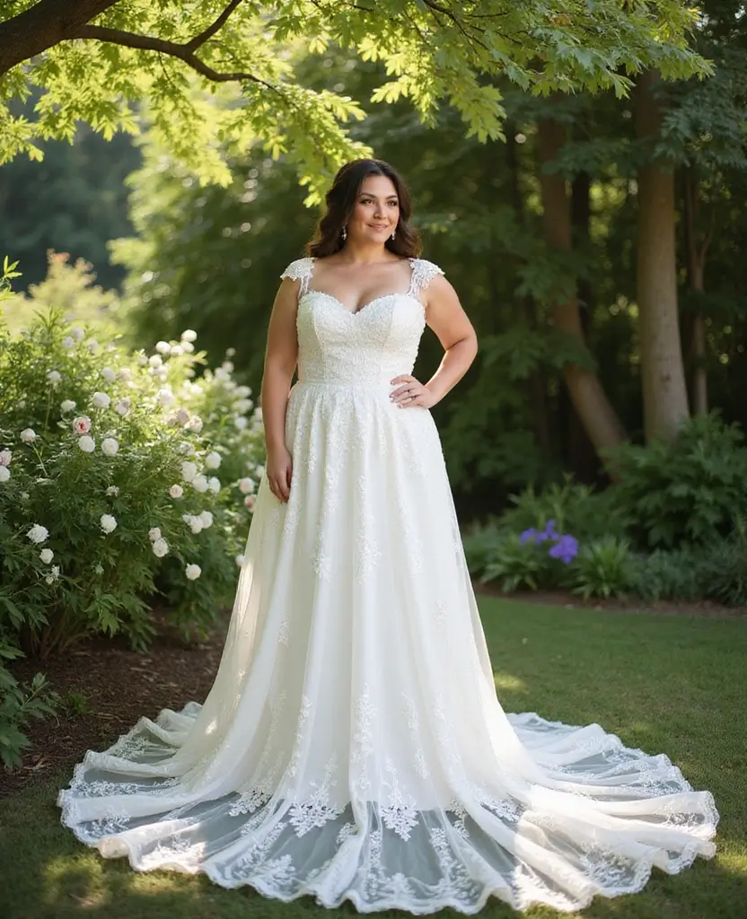 21 Simple Wedding Dresses for Effortless Elegance - 1. A-Line Gowns: Flattering and Timeless