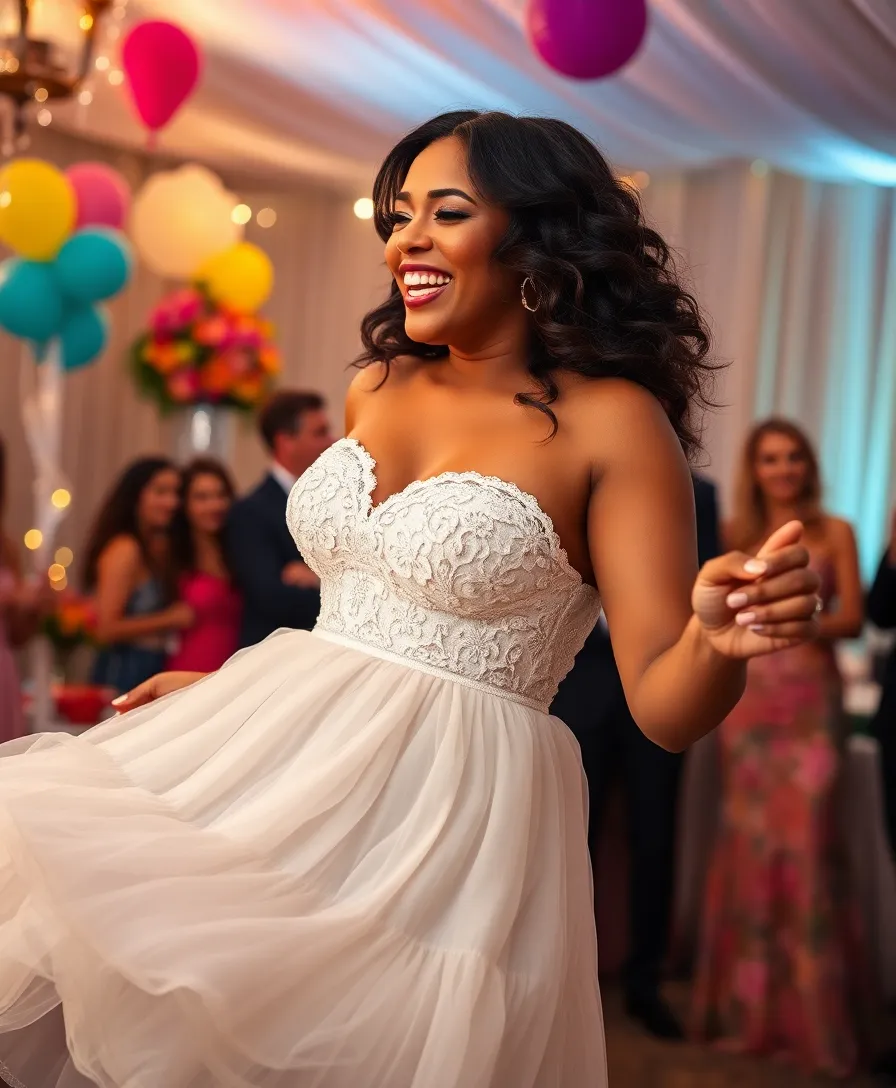 21 Simple Wedding Dresses for Effortless Elegance - 13. Tiered Skirts: Volume and Fun
