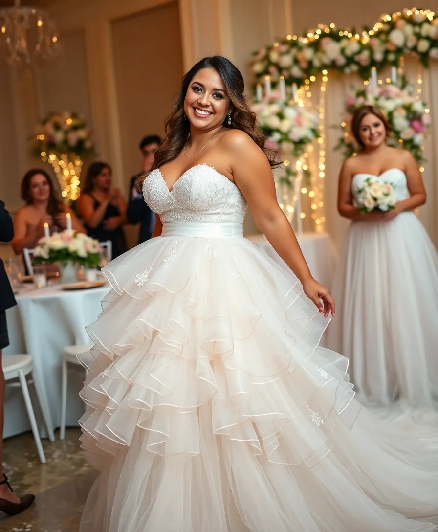21 Simple Wedding Dresses for Effortless Elegance - 17. Ruffled Details: Playful and Unique