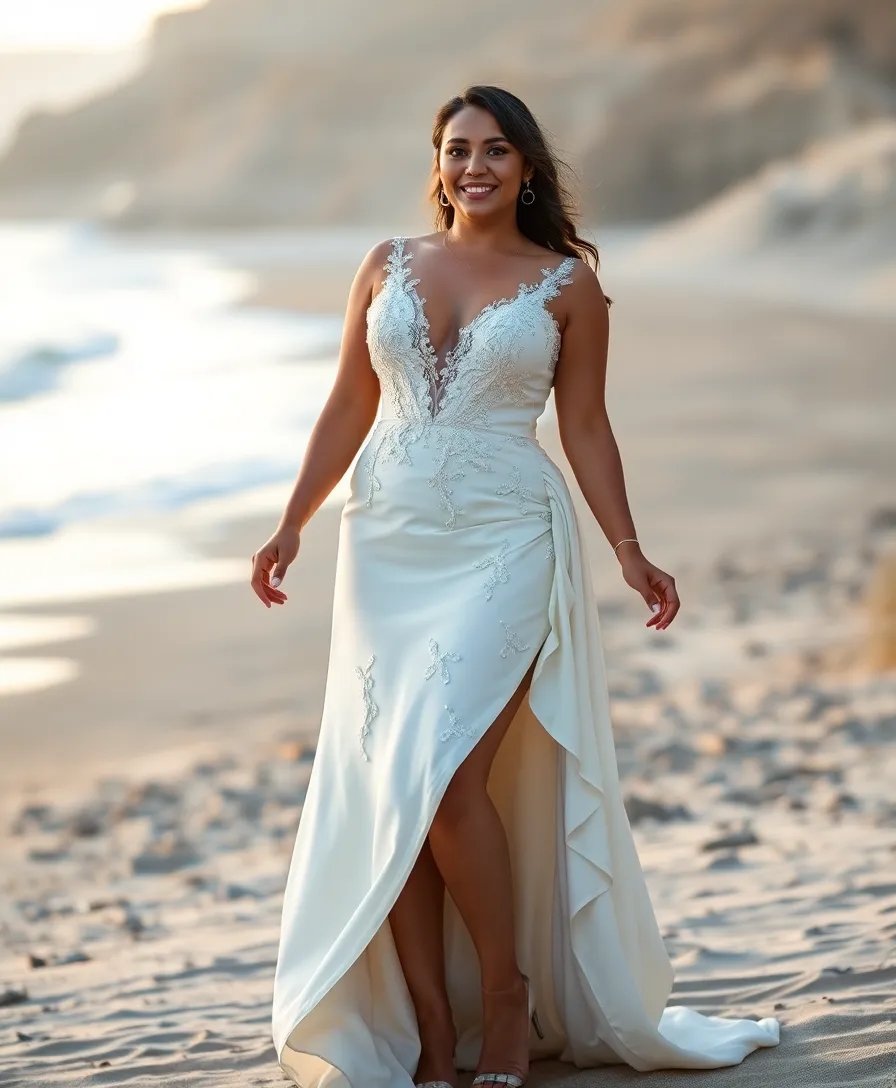 21 Simple Wedding Dresses for Effortless Elegance - 8. High-Low Hemlines: Fun and Fashionable