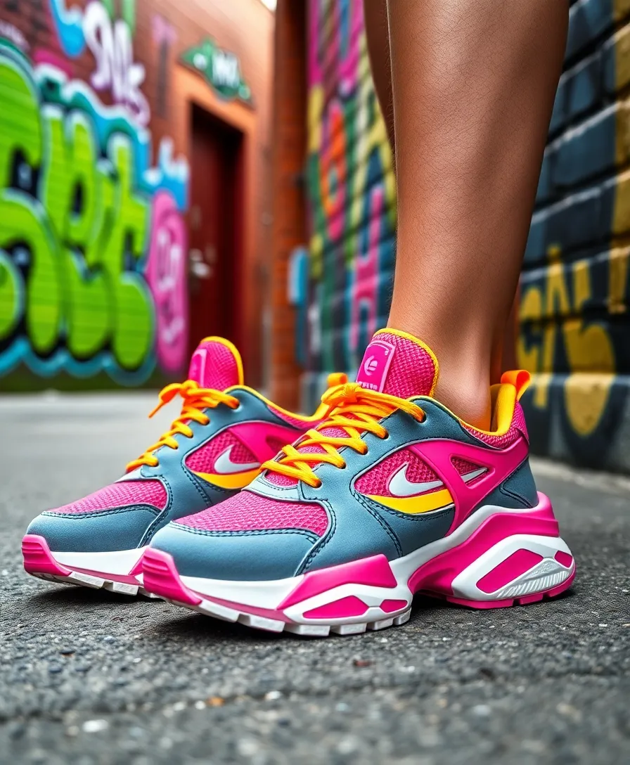 21 Stylish Outfits for Women in Their 40s That Break the Rules - 12. Statement Athleisure Footwear