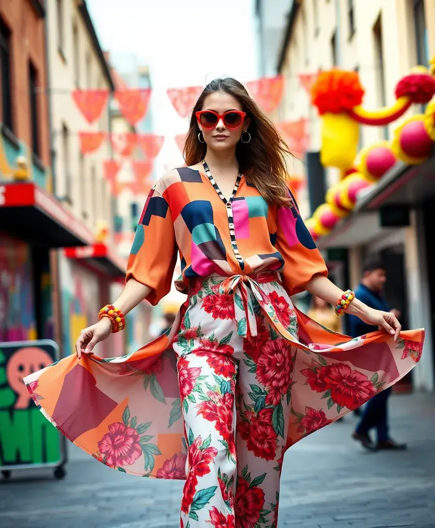 21 Stylish Outfits for Women in Their 40s That Break the Rules - 13. Funky Prints and Patterns