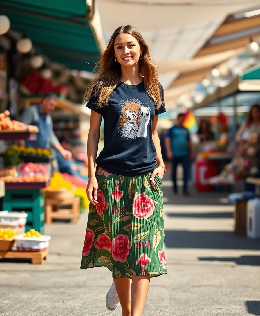 21 Stylish Outfits for Women in Their 40s That Break the Rules - 5. Sporty Chic Skirt Combo