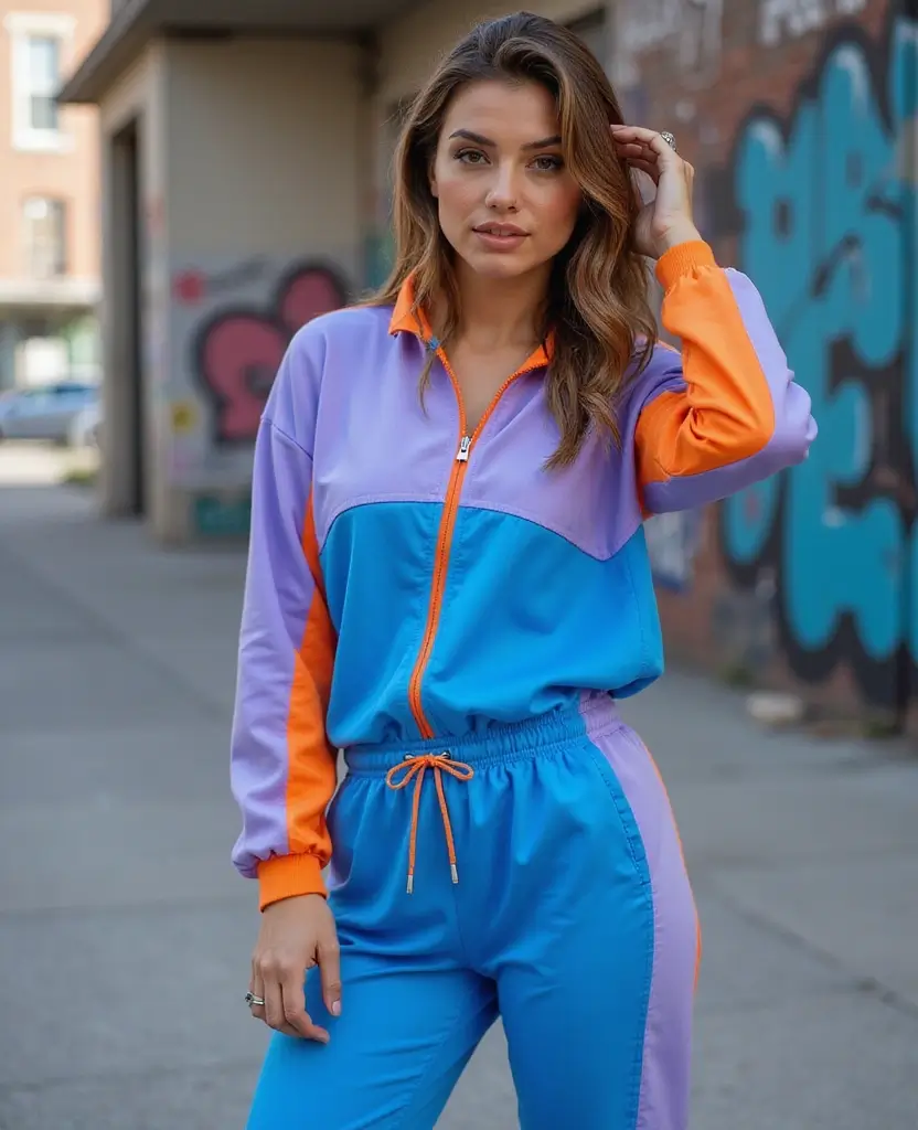 21 Stylish Outfits for Women in Their 40s That Break the Rules - 7. Color-Blocked Athleisure