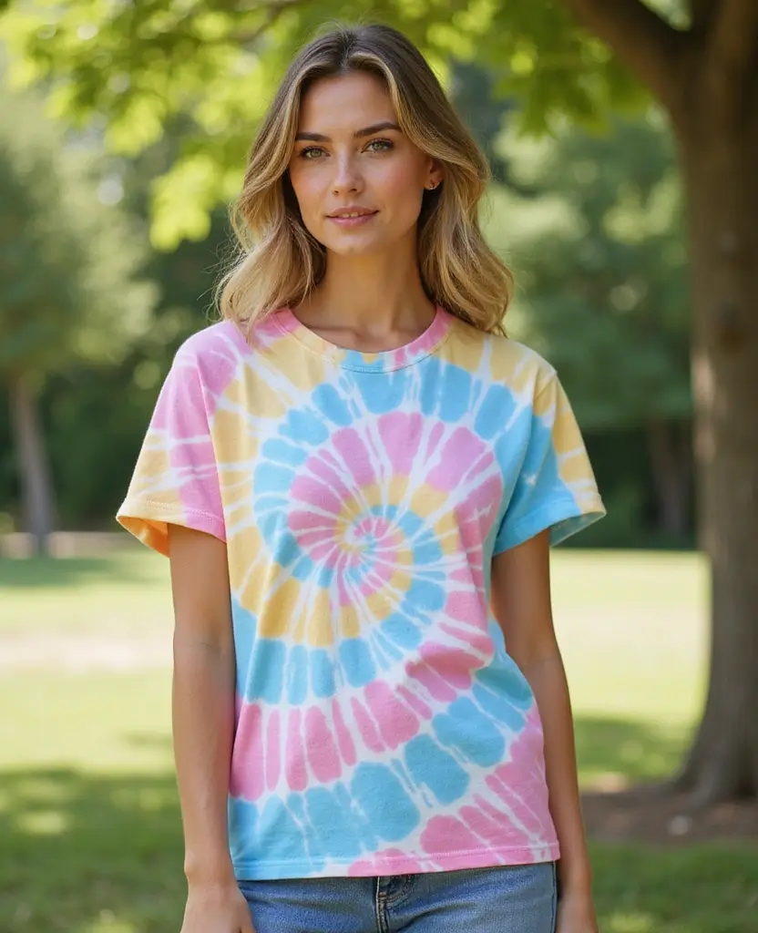 21 Summer Casual Outfit Ideas to Beat the Heat - 14. Tie-Dye T-Shirts