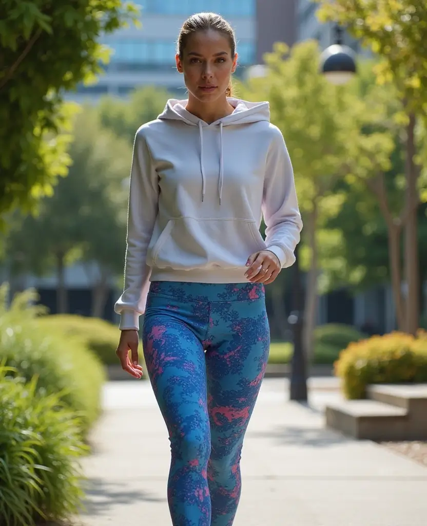21 Trendy Outfit Ideas with Leggings for Ultimate Comfort & Style - 10. Sporty Leggings with a Hoodie