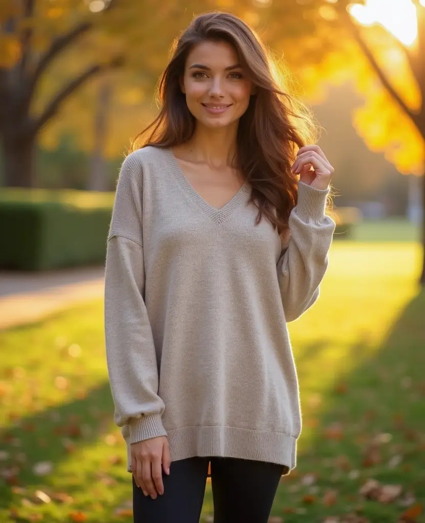 21 Trendy Outfit Ideas with Leggings for Ultimate Comfort & Style - 16. Leggings with a Tunic Sweater