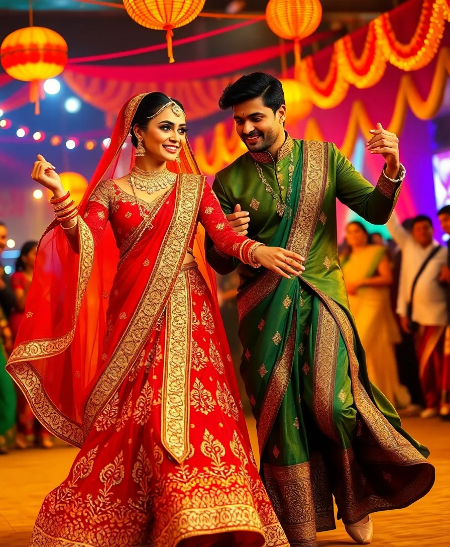 22 Asian Couples Halloween Costume Ideas That Stand Out - 3. Bollywood Glam