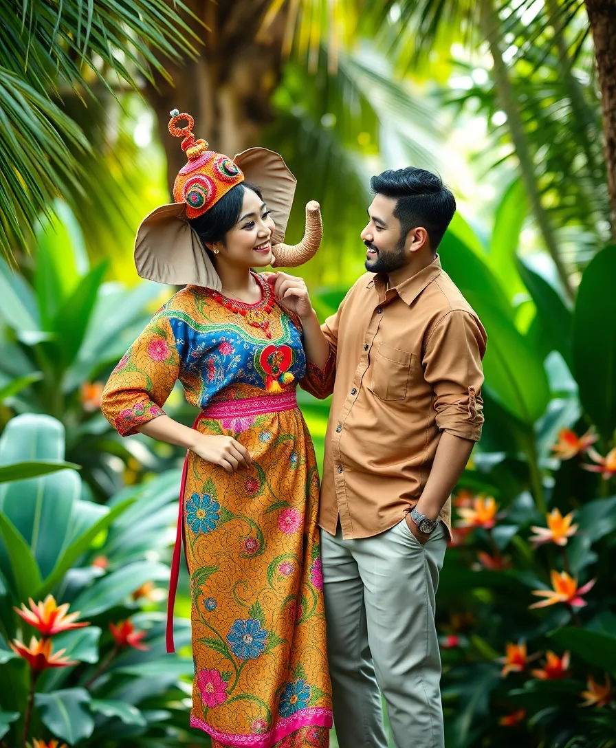 22 Asian Couples Halloween Costume Ideas That Stand Out - 8. Thai Elephant and Mahout