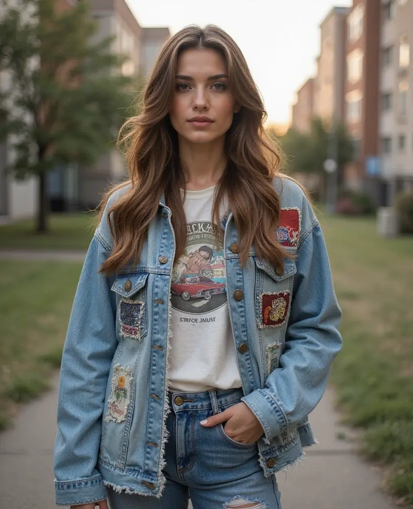 22 Casual Outfit Ideas for Laid-Back Days - 21. Sustainable Fashion with Upcycled Pieces