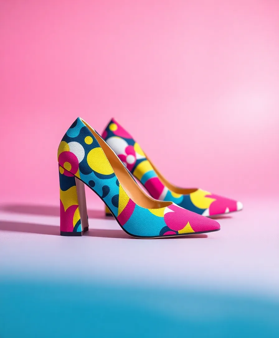 22 Classy Heels to Elevate Your Outfits Instantly - 16. Fun Graphic Heels for a Playful Touch