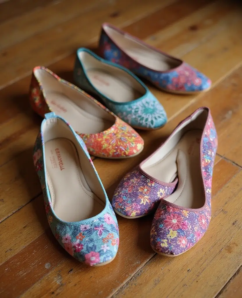 22 Classy Heels to Elevate Your Outfits Instantly - 8. Colorful Ballet Flats with a Twist